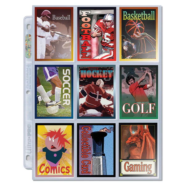 100 Ultra Pro PLATINUM Nine Pocket Pages | 116-AT